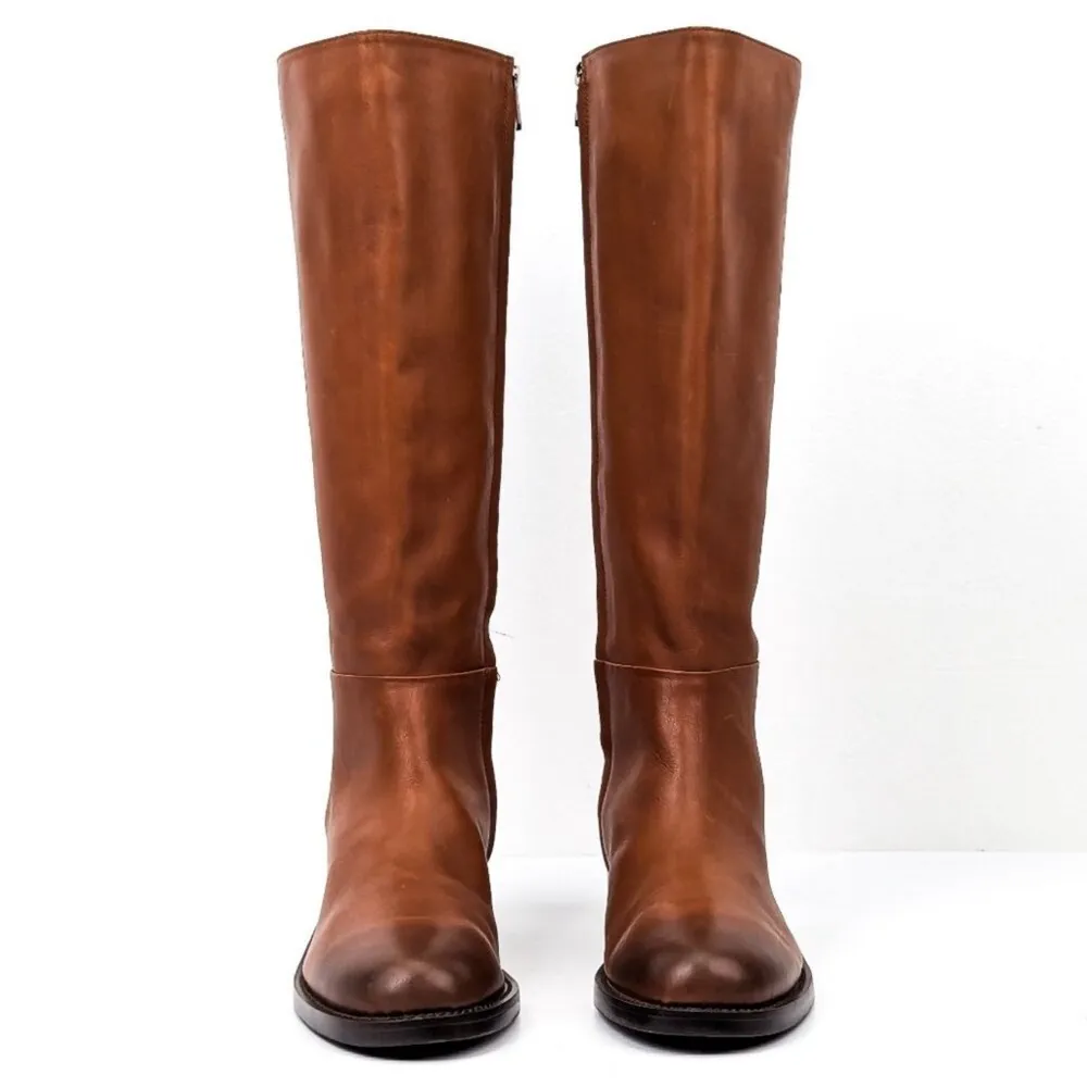 Mable brown leather riding tal bots size 11 - Image 2