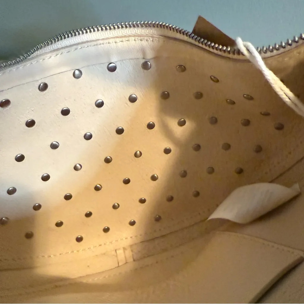 The Essential Top Handle Ecru Leather Mini Bag - Image 13