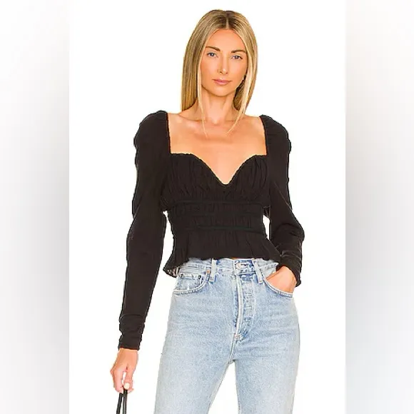 Free people Chloe top in black - Image 4
