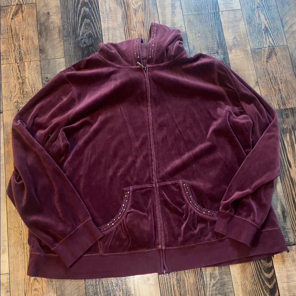 SB Active Purple velour set size 3X - Image 2