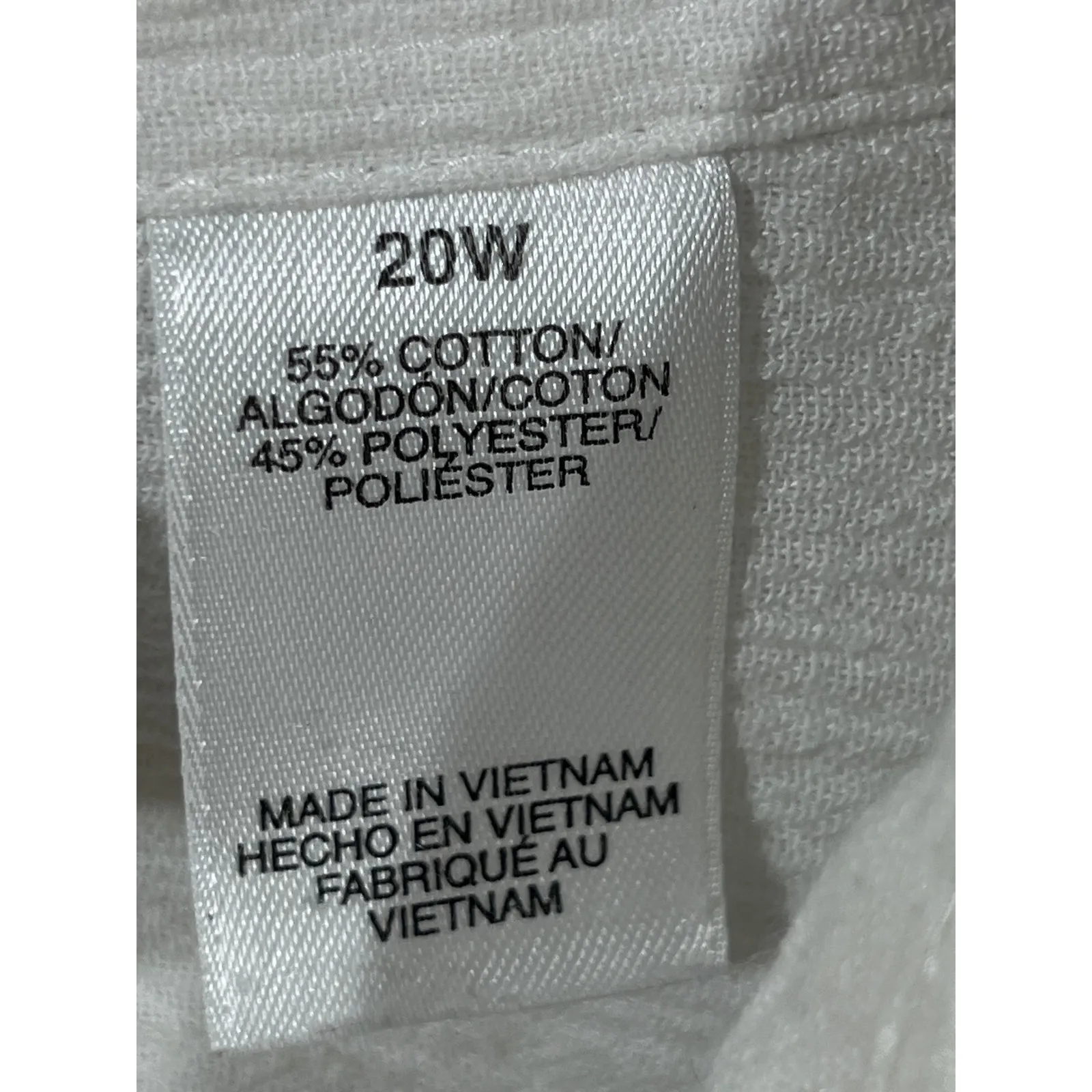 Alfred Dunner Womens Embroidered Floral Cottagecore Button Up Shirt White 20W - Image 7