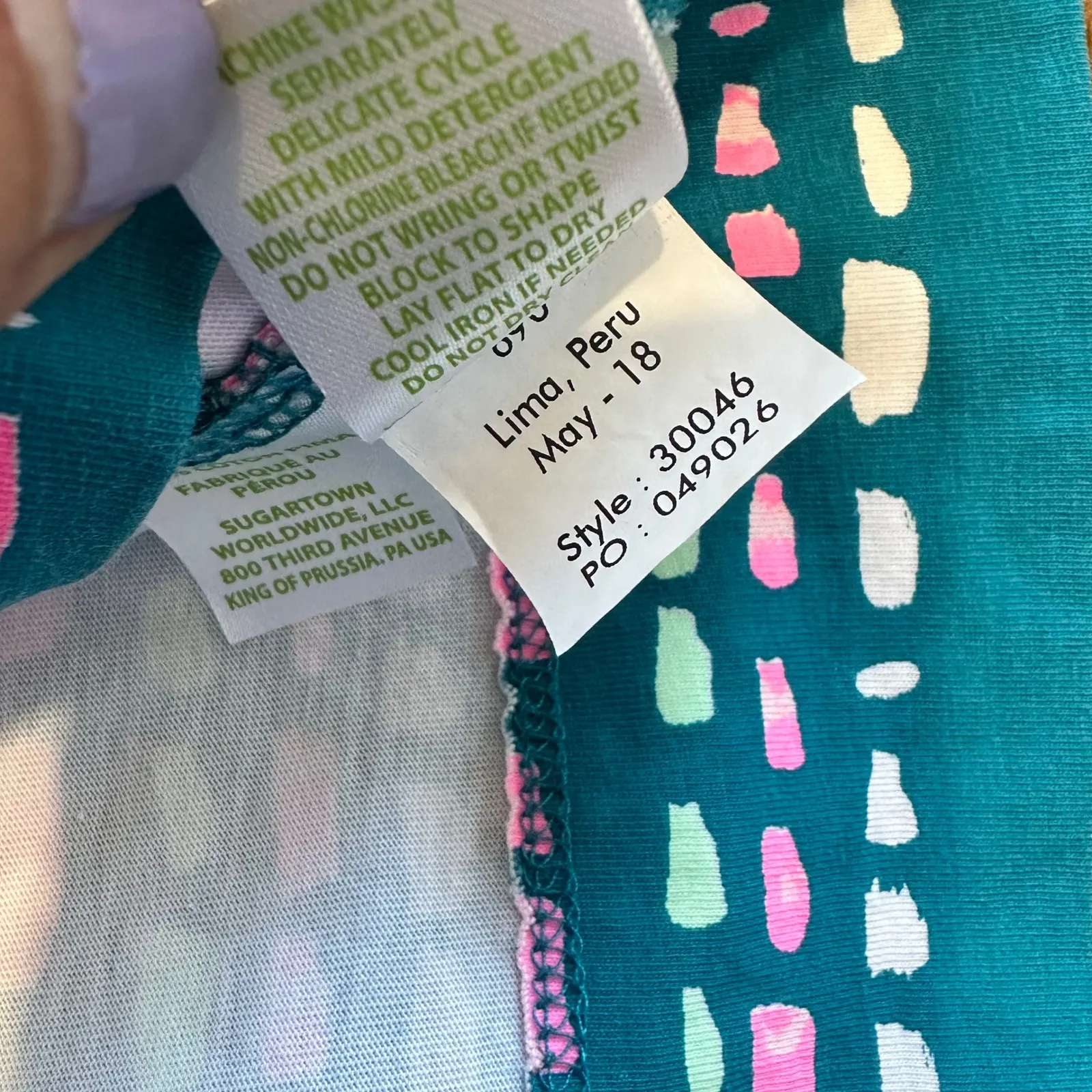 Lilly Pulitzer Marah dress‎ in "Tidal Wave It's Prime Time" Size S Pima Cotton - Image 4