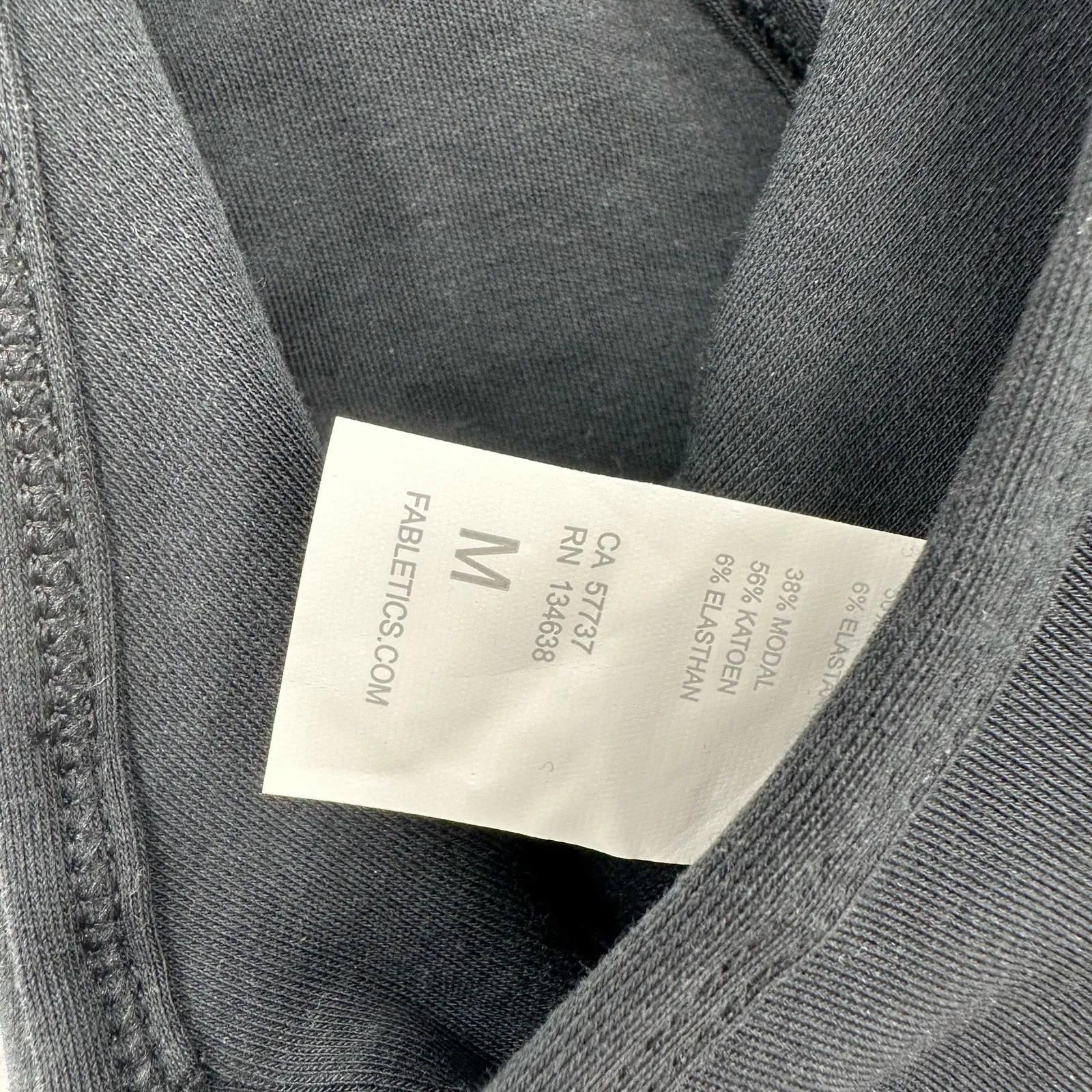 Fabletics Size 8 Bralette Black Racerback Soft‎ Thin Strap Comfy Athleisure NWT - Image 5