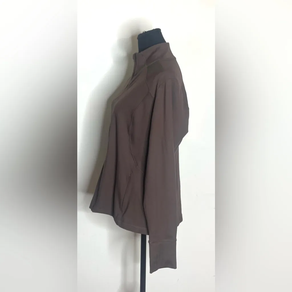 All in Motion- Women's Chocolate Brown Full Zip Jacket Size M - Image 5