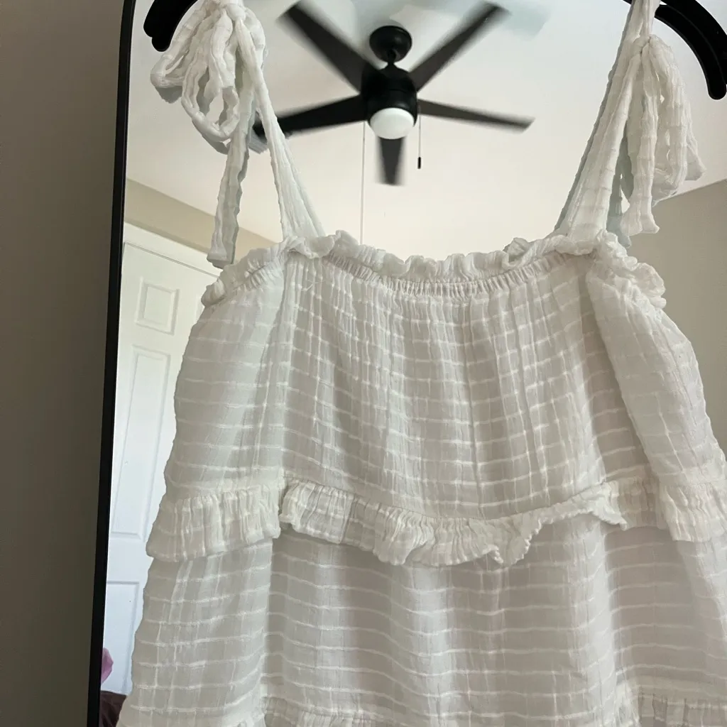 Altar'd State White Ruffled Camisole - Image 4