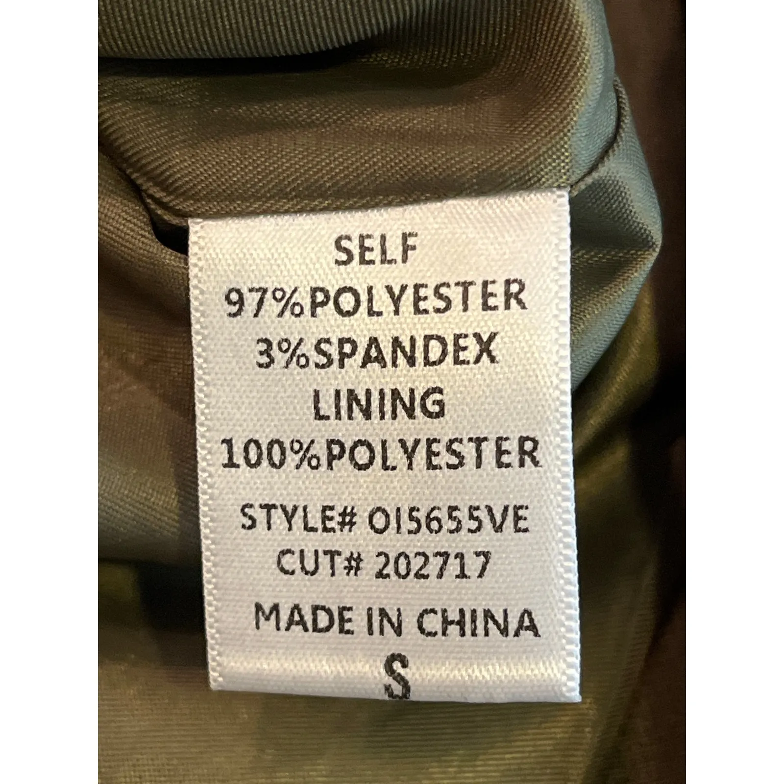 Vestique  NEW Desi Olive Green Crop Blazer Small Button‎ Closure - Image 6