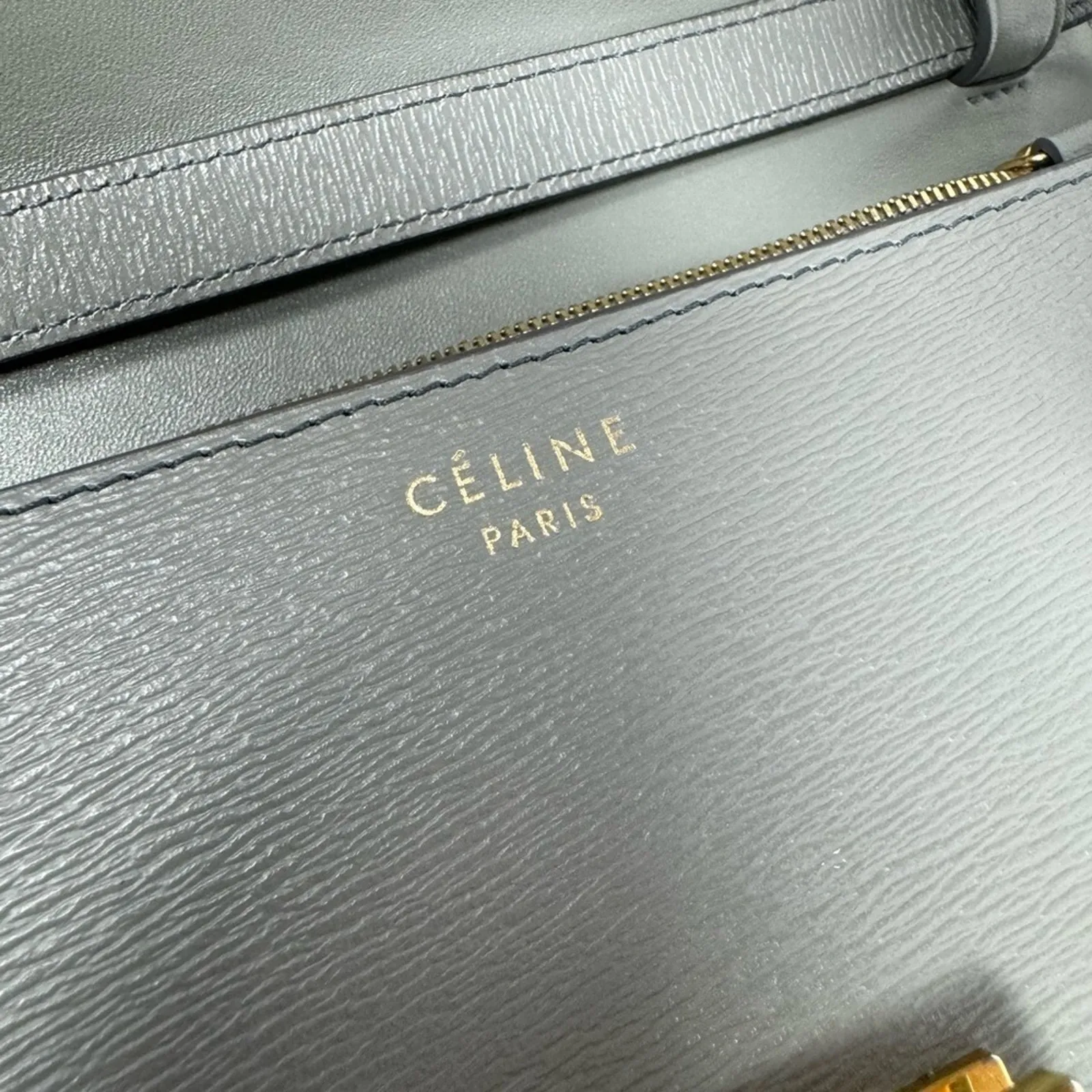 Celine Classic Box Bag – Medium Grey Calfskin, Phoebe Philo Era - Image 13