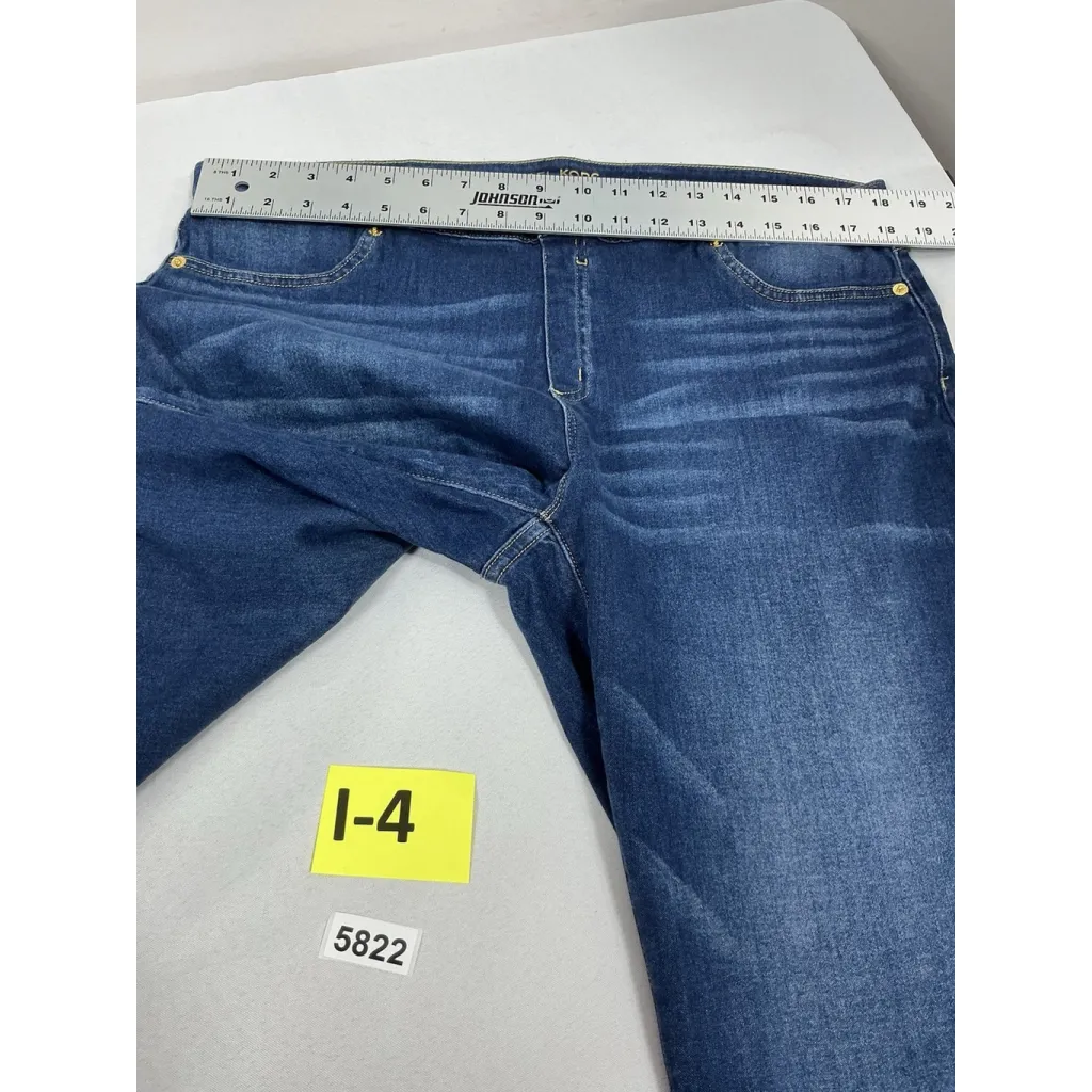 Womans Michael Kors Izzy Skinny Pullon Blue Jeans Size 16 Ankle - Image 6