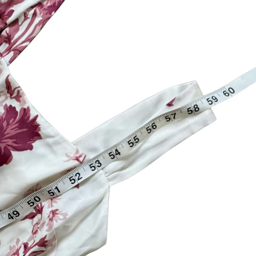 NEW Reformation Isolene Satin Dress Crista Floral - Image 12