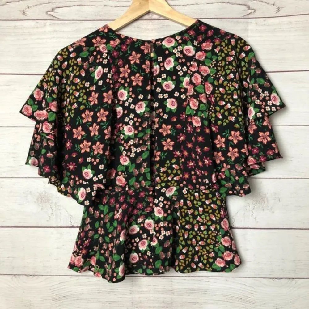 Topshop Austin Patch Floral Short Sleeve 2 - Image 4