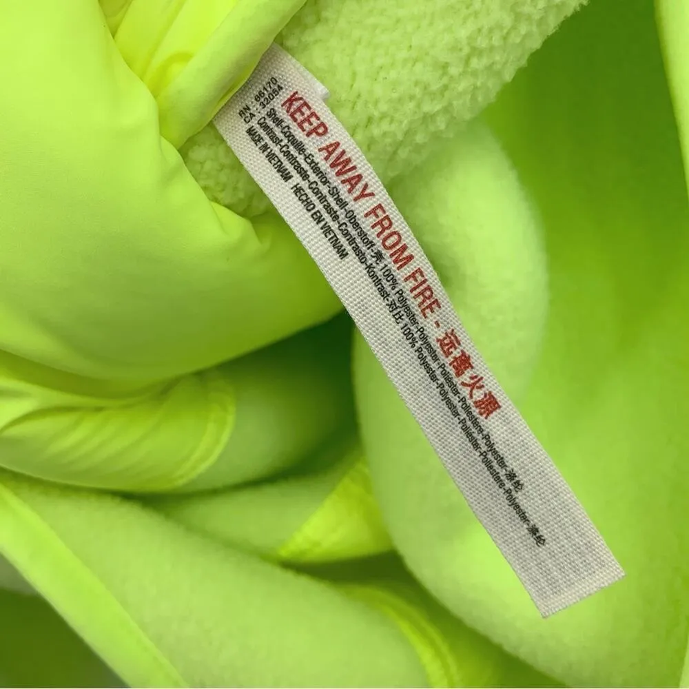 FP MOVEMENT Hit The Slopes Fleece Pullover Jacket Neon Yellow Highlighter XS - Image 6