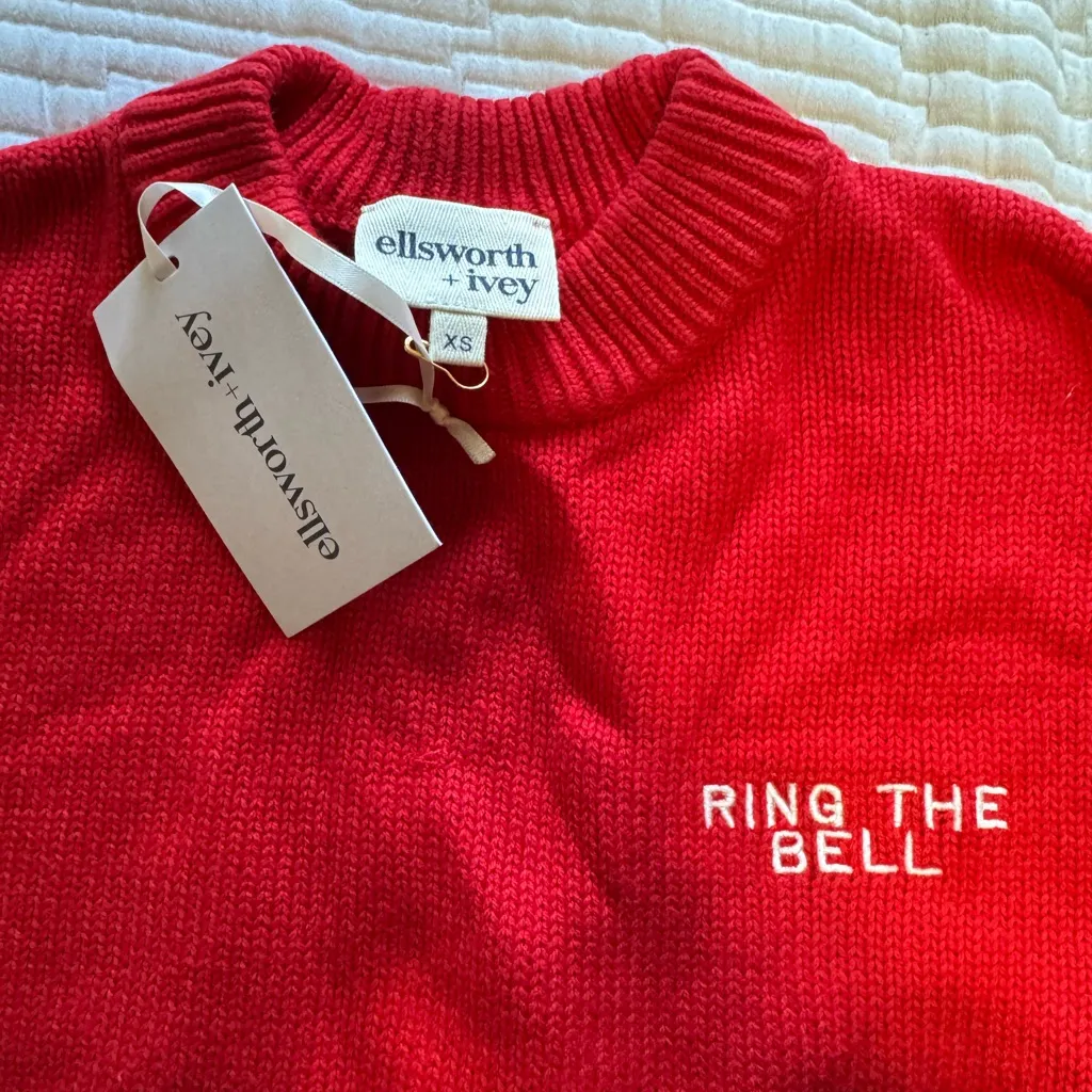 ellsworth + ivey city script crewneck (Philadelphia, “Ring the Bell” edition) Red Size XS - Image 5