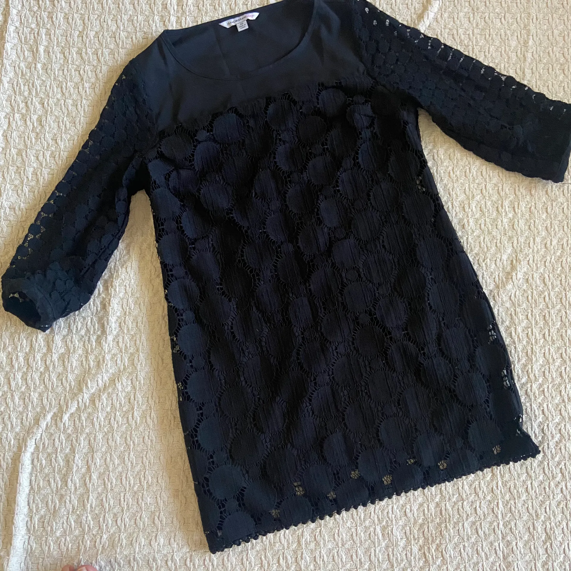 live 3/4 sleeve lace dress Size XS - Image 2
