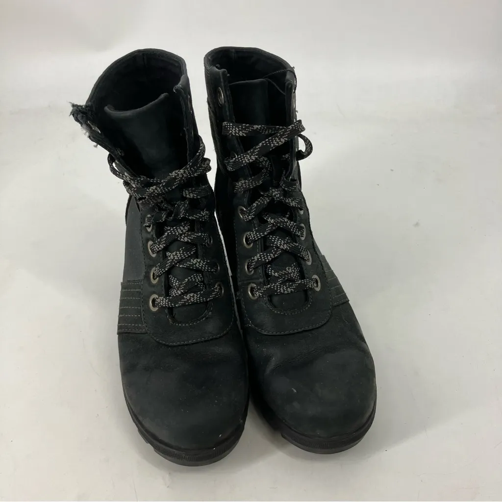 Sorel Black Wedge Ankle Boots - Image 2