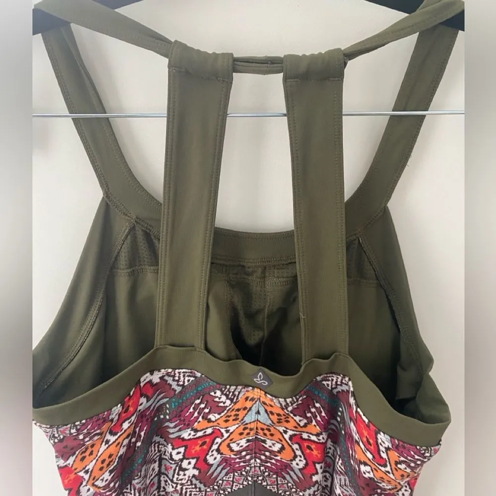 prAna Cantine Halter Active Dress Women's L Cargo Marrakesh Olive Green Sporty - Image 13