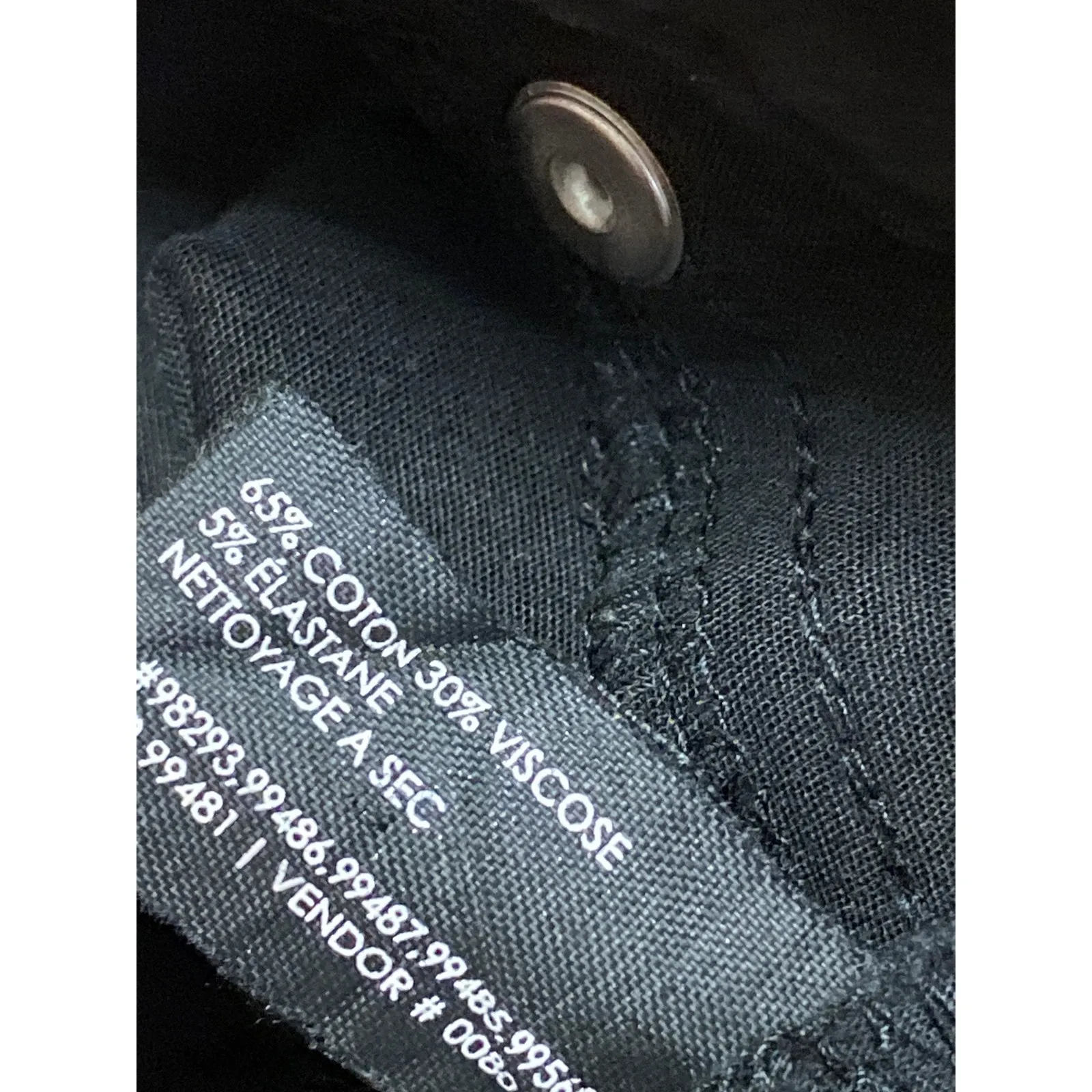 Club Monaco Women's Black Low Waist Zip Pockets Slim Fit Skinny Trousers Pants 2 - Image 4