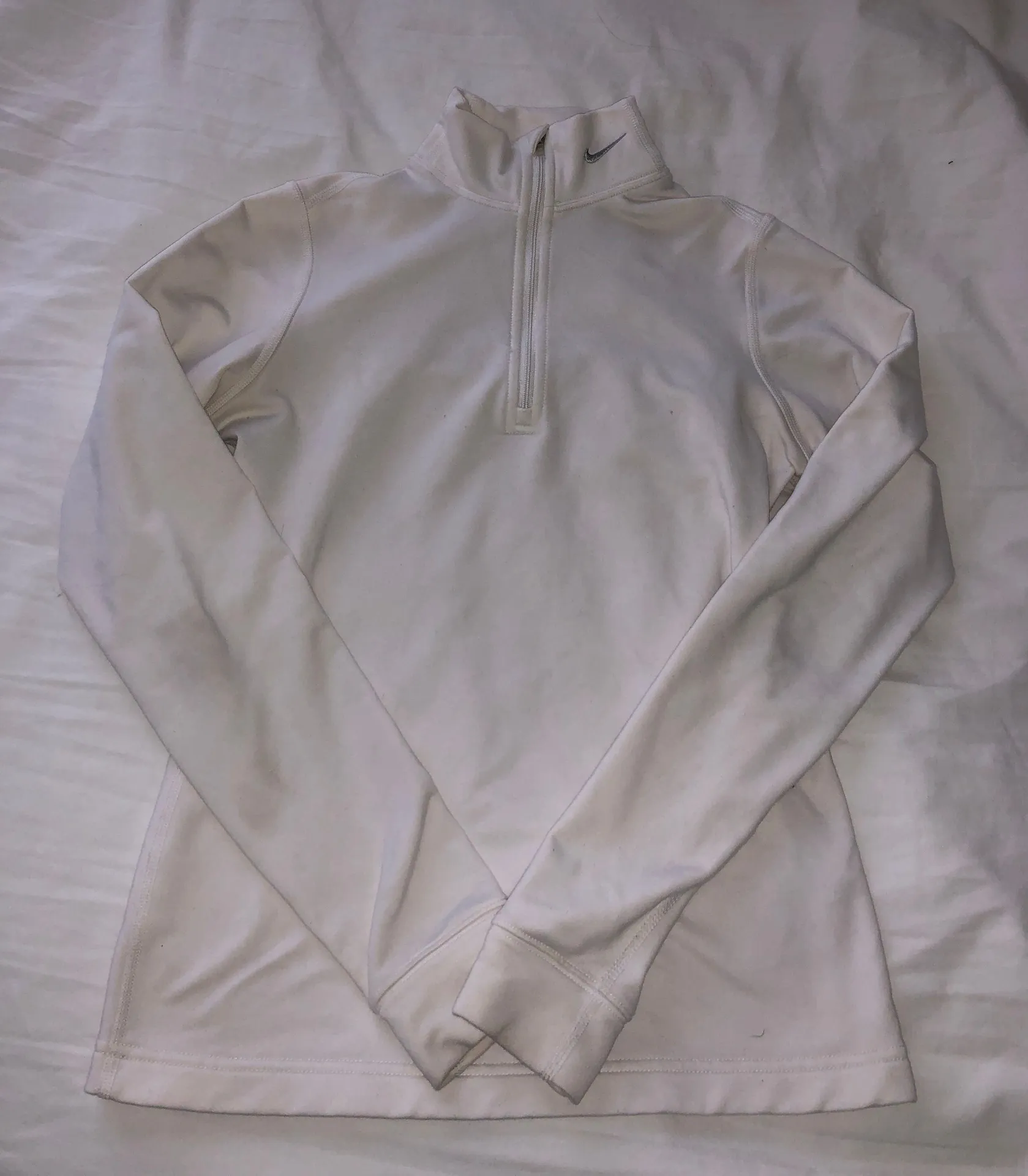 Nike White  Half Zip - Image 4