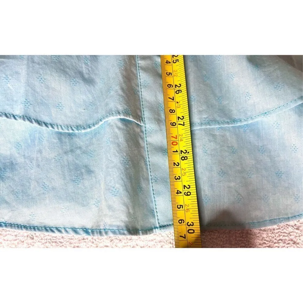 Women’s Simply Noelle Sleveless Button Up Blouse Light Blue Size S/M 8/10 - Image 7