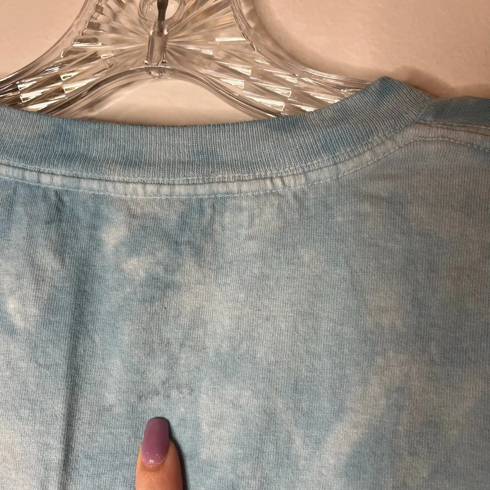 Vintage The Mountain Cats Graphic Long Sleeve Shirt Size XL Blue Tie Dye 2000 - Image 7