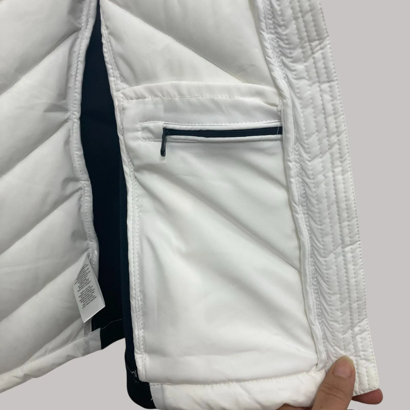 Elie Tahari White Quilted Puffer Jacket XS NWT - Image 9