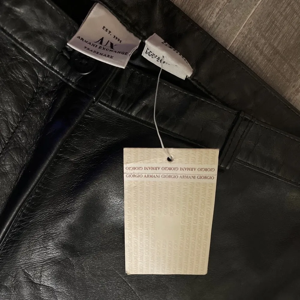 A/X Armani Exchange Leather Pants Size 4 - Image 8