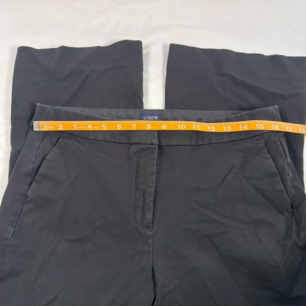 J Crew Factory Kelsey Flare Pant Size 12 Black Cropped Stretch Office Minimalist - Image 6