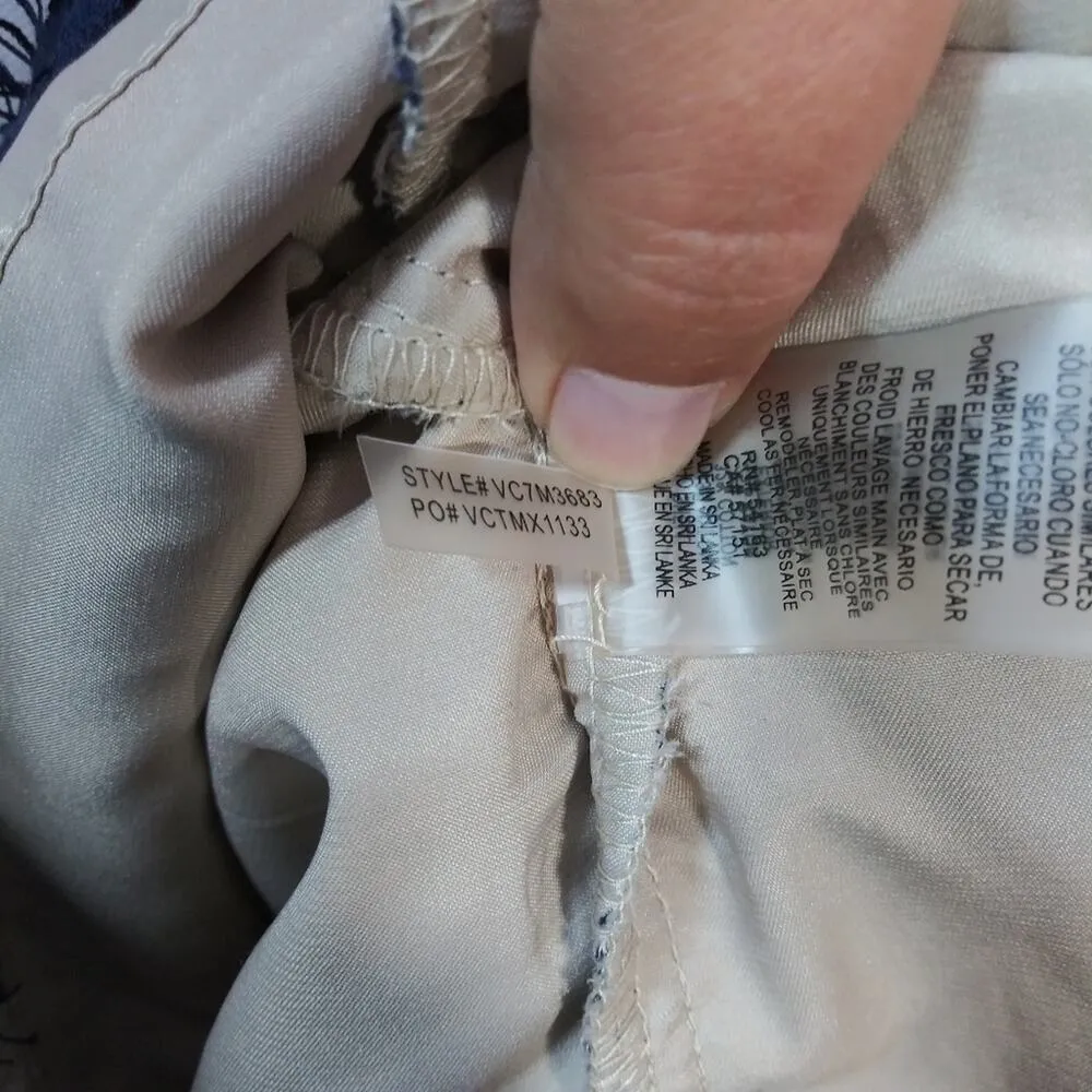 Vince Camuto Blue Floral Lace A-Line Dress Wedding Guest Size 6 - Image 8