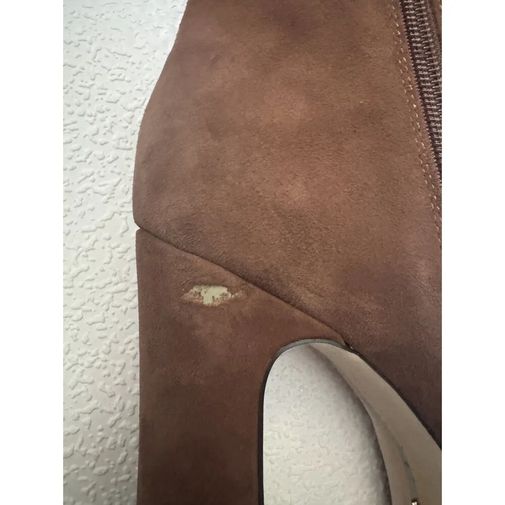 Sam Edelman Eli  Toasted Coconut Closed toe Suede Platform Ankle Dress Boots 9M - Image 16