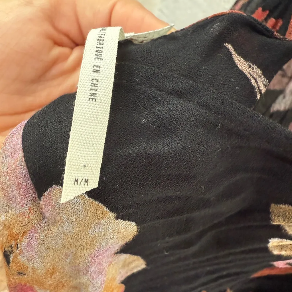 Free People Star Chasing Slip Maxi Dress in Raven Combo size M - Image 7