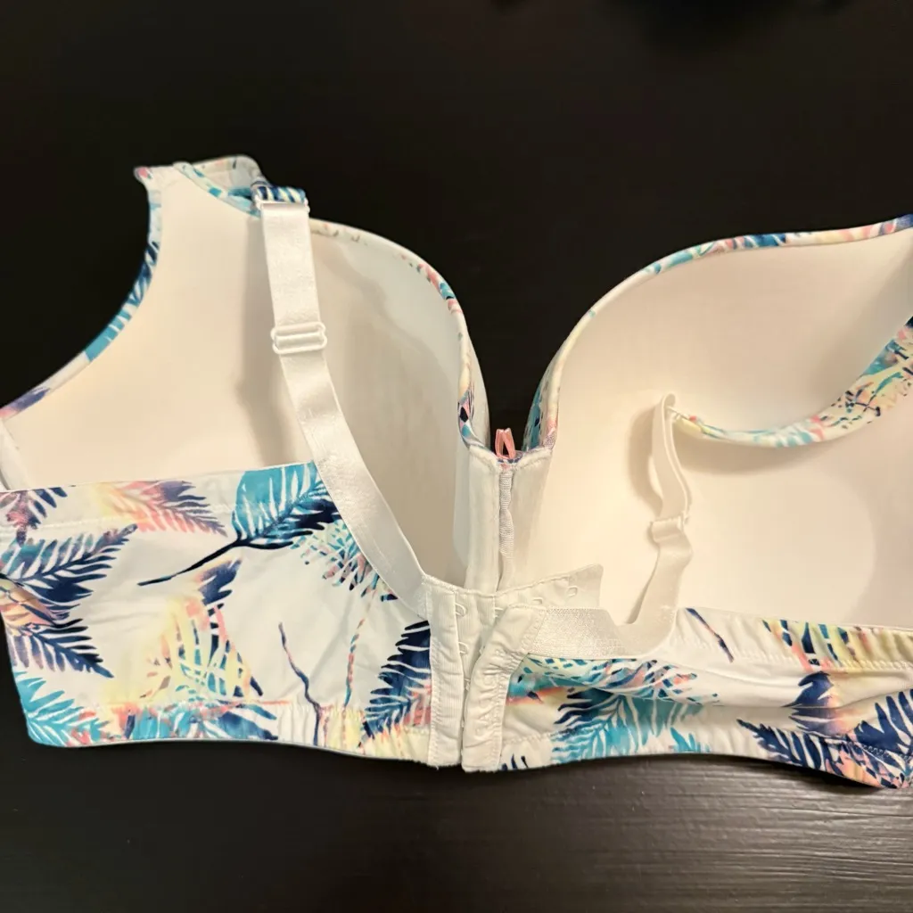 Cacique boost balconette Multicolor Tropical Leaf Print Bra - Image 2