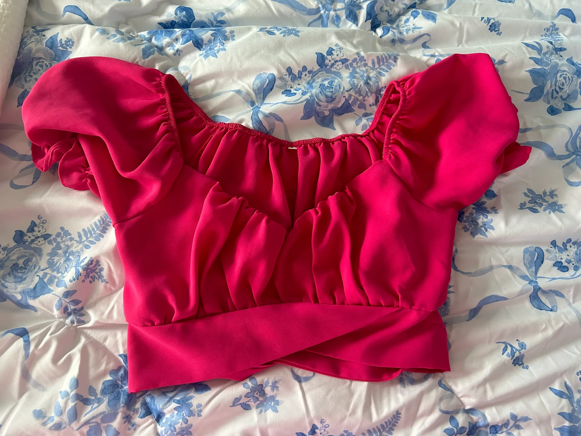 Cute pink tie top - Image 2