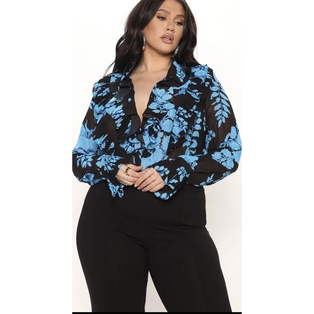 Nancy‎ Bolen City Girl Blazer Jacket Artistic Sequin Floral Boho Embellished - Image 13