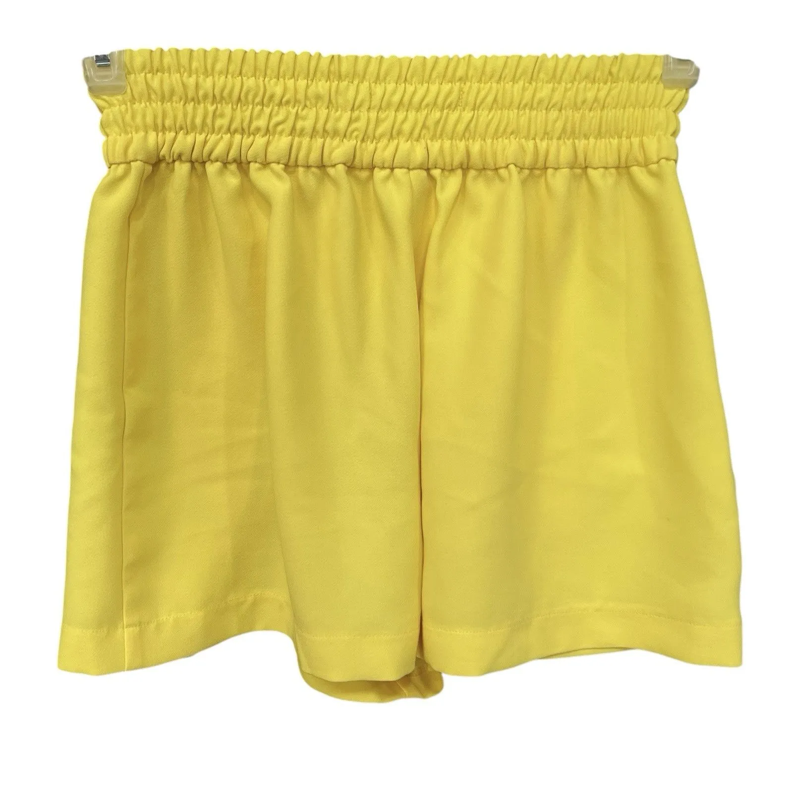 Zara Trafaluc Womens Shorts Sz XS High Waisted Preppy Yellow Spring Summer - Image 3