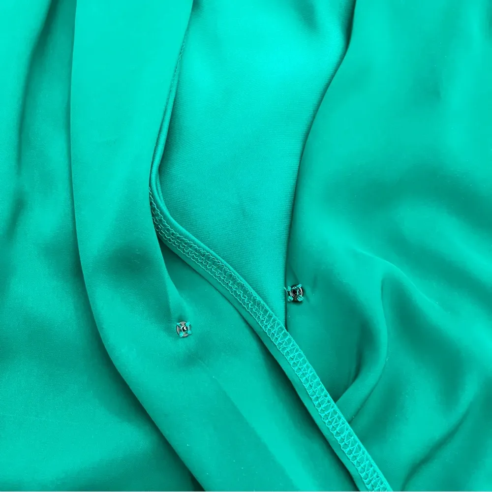 Banana Republic Green Deep V Neck Top Blouse - Image 4