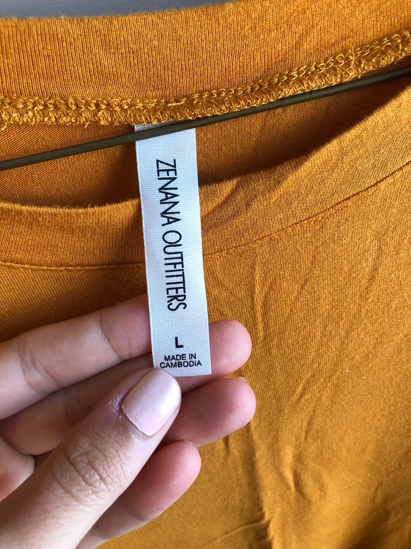 Zenana Deep Mustard Peplum Top - Image 2