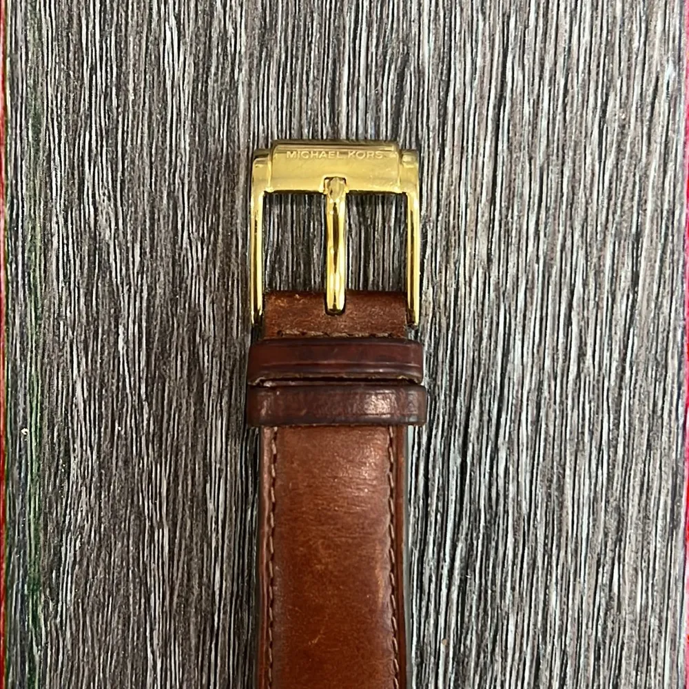 Michael Kors  Parker Chocolate Leather Watch - Image 6