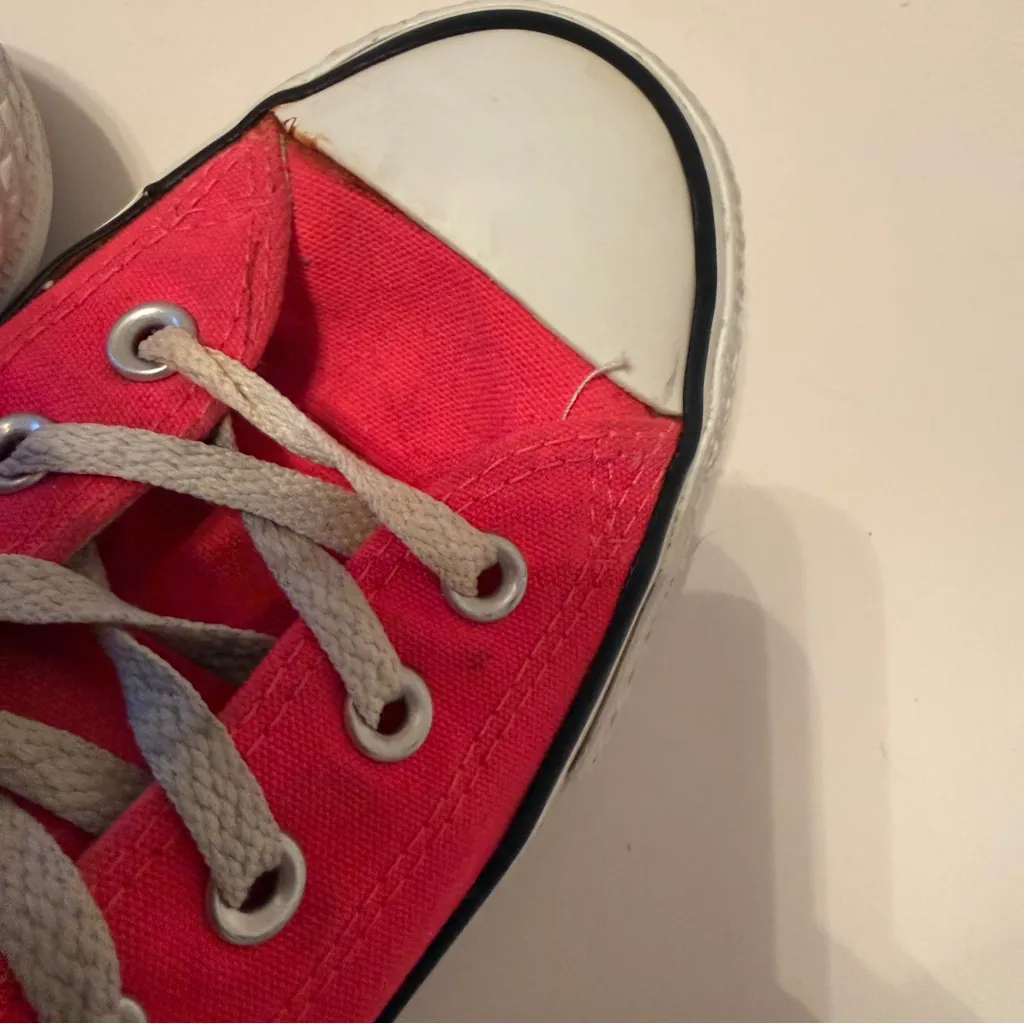 Converse Chuck Taylor Pink All star High Top Sneakers Canvas Men's 8 Women's 10 - Image 8