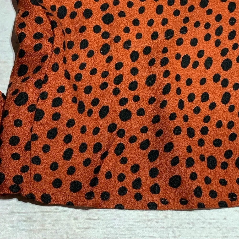 JustFab Puff Sleeve Choker Blouse Size L - Image 14