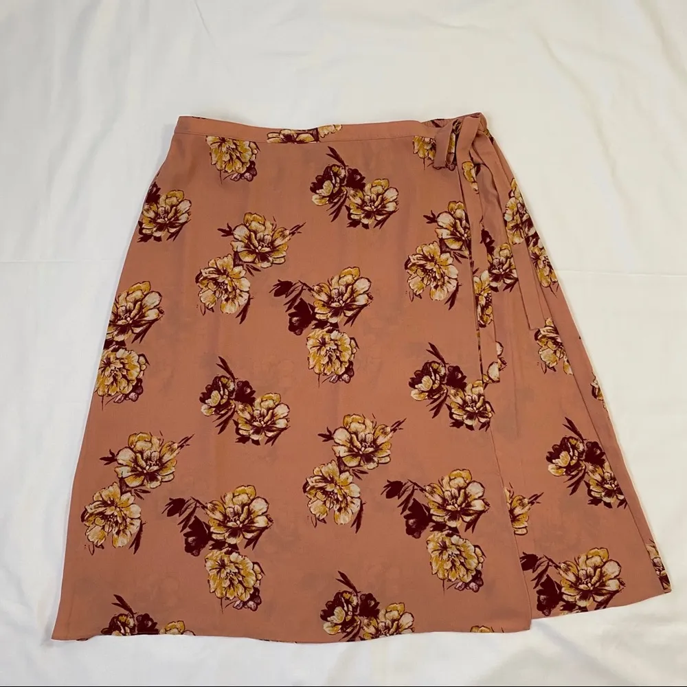Abound Print Faux Wrap Midi Skirt XXL NWOT - Image 6