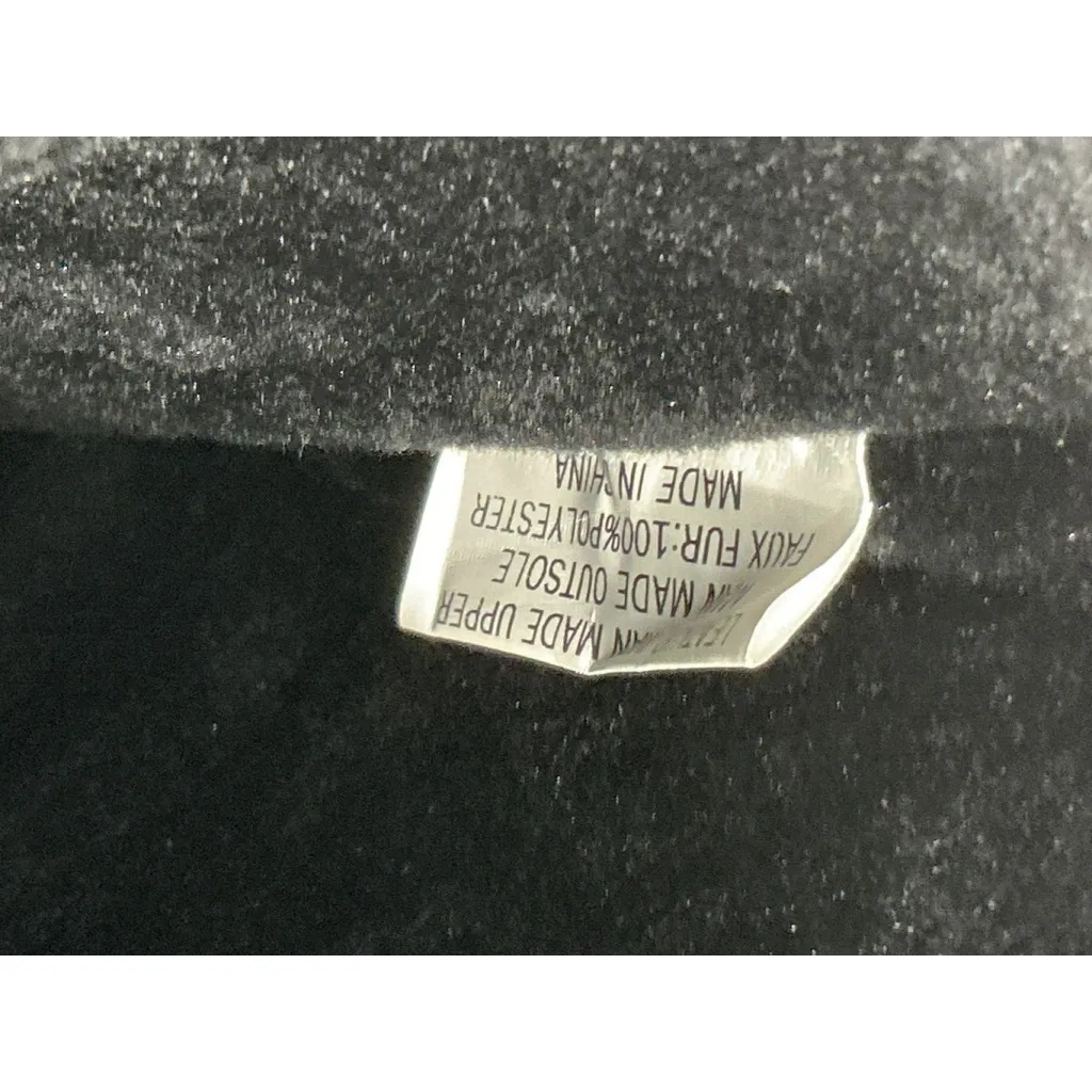 Womans Khombu Cozy Duck Boots Black Suede Lined Lace Up Winter Boots 9 M - Image 9