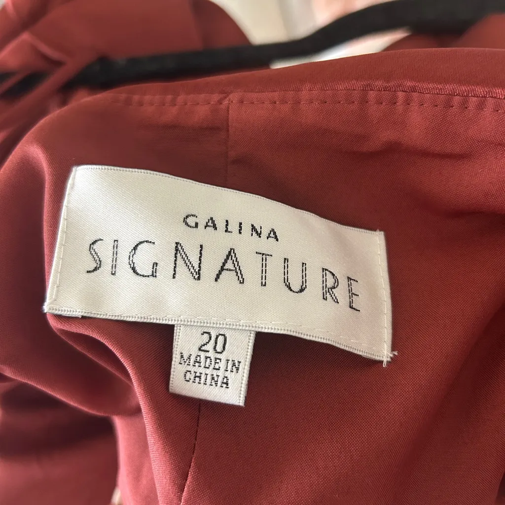 Galina Signature Dress from David’s Bridal Cinnamon Size 20 Orange - Image 5