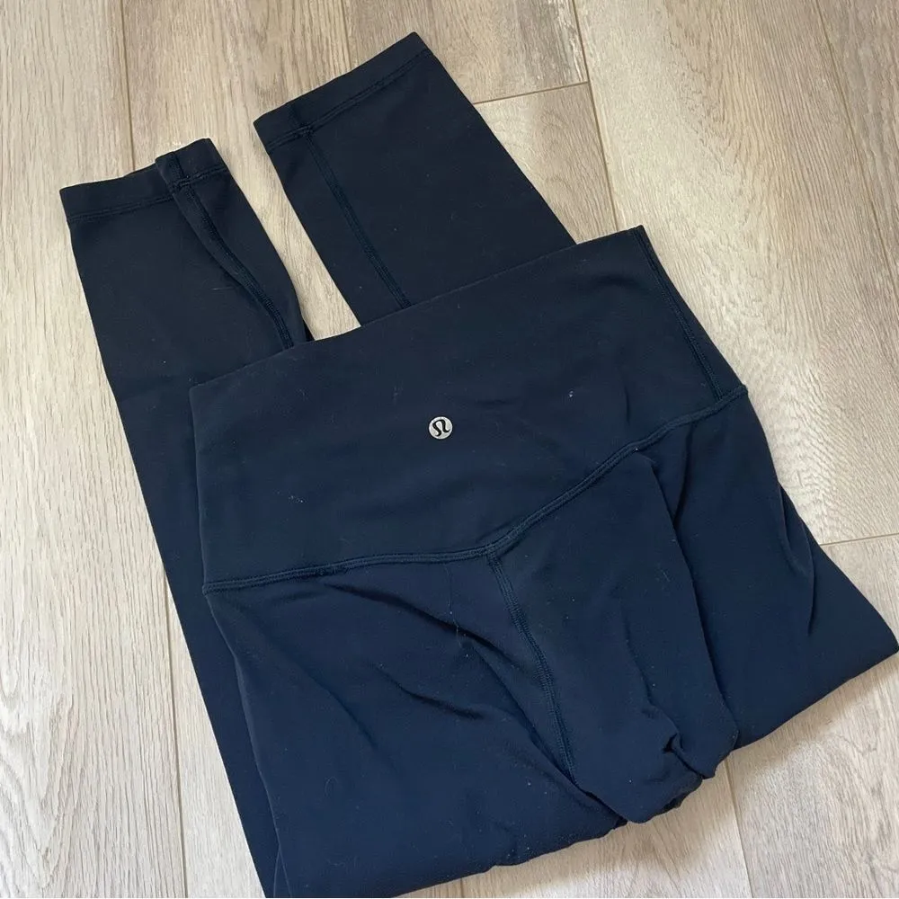 Lululemon Align Crop 21” Leggings Navy Blue (Size 4) workout athleisure gym - Image 4