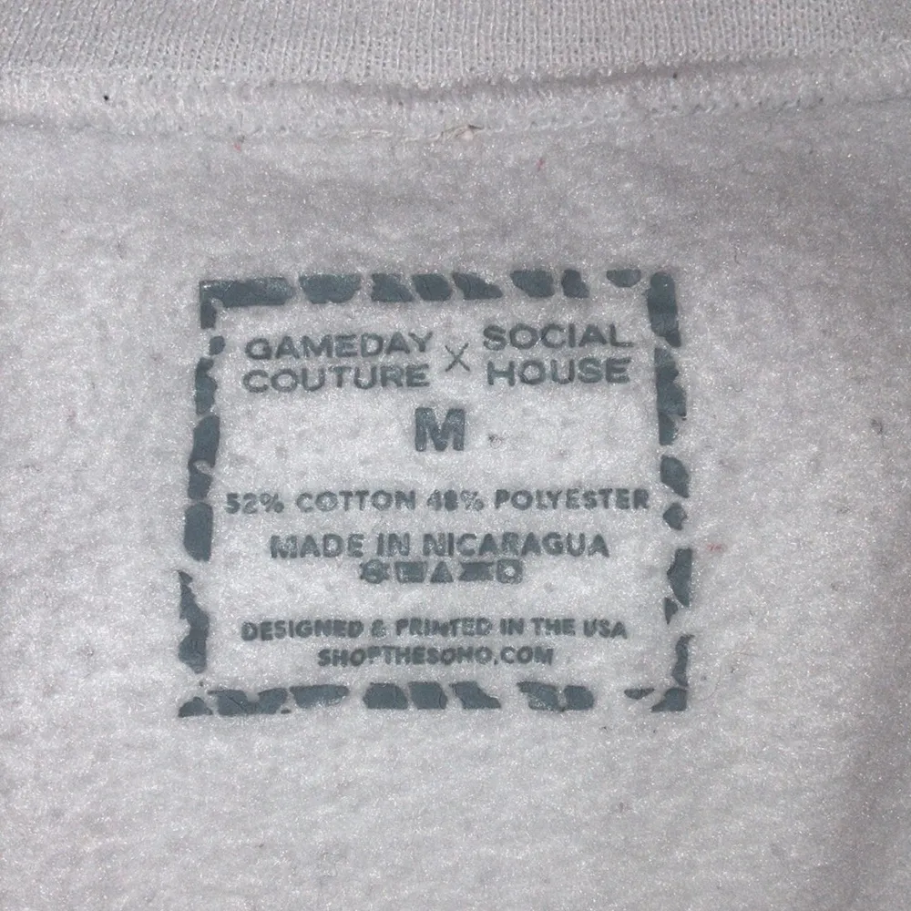 Gameday Couture x Social House AUBURN TIGERS SNAP CREW SWEATSHIRT, Medium White - Image 5