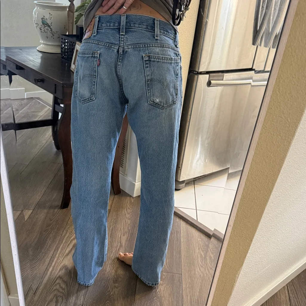 Levi's Light Blue baggy 517 Straight Leg Jeans oversized for the best fit - Image 5