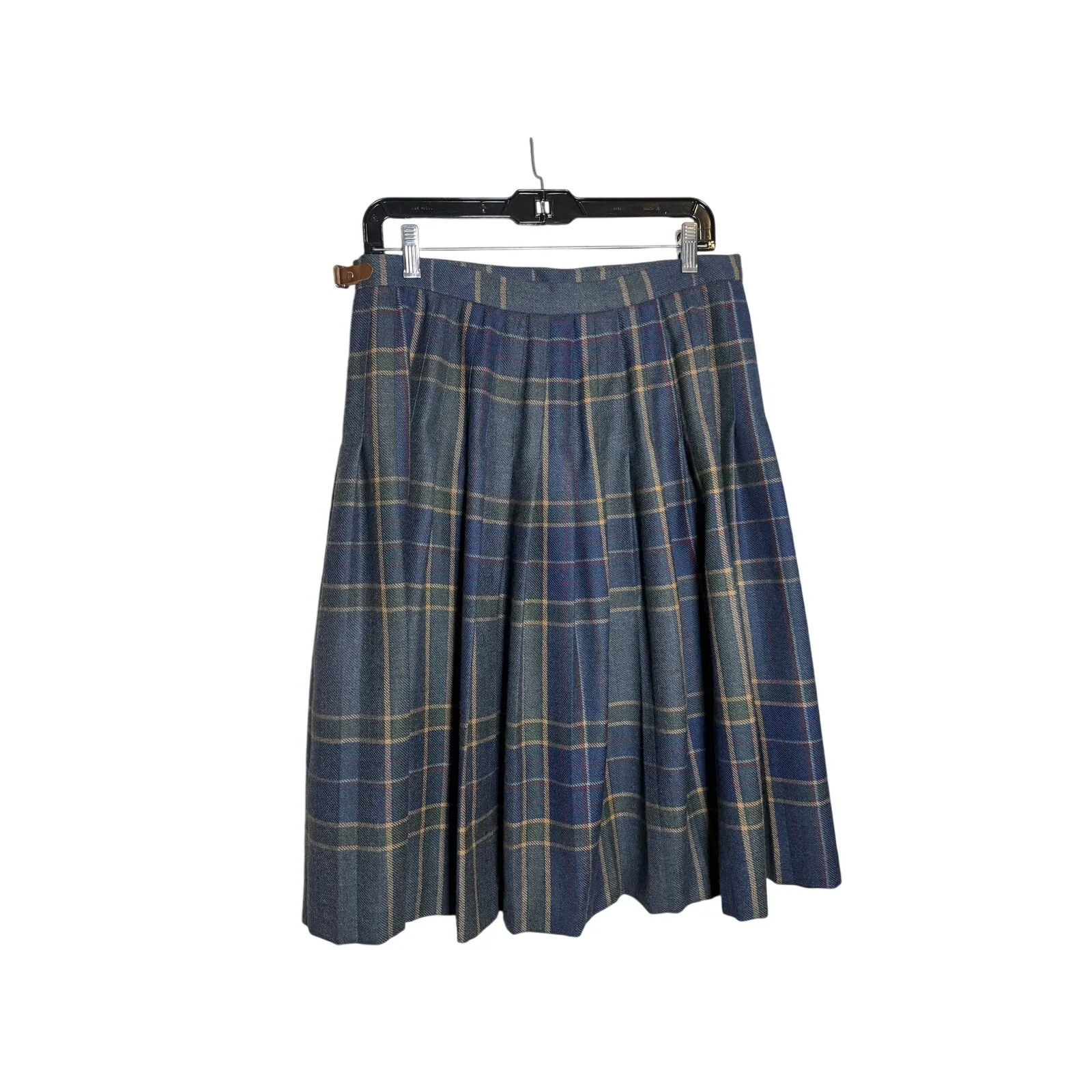 VTG Lauren Ralph Lauren Plaid Wool Fringe Skirt Women’s Sz. 14 - Image 3