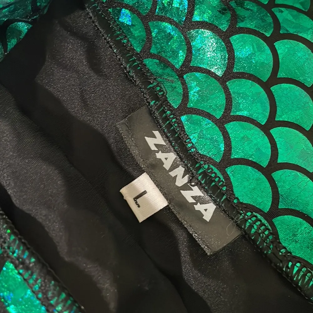 Mermaid Tail Skirt for Costume Green Size L - Image 3