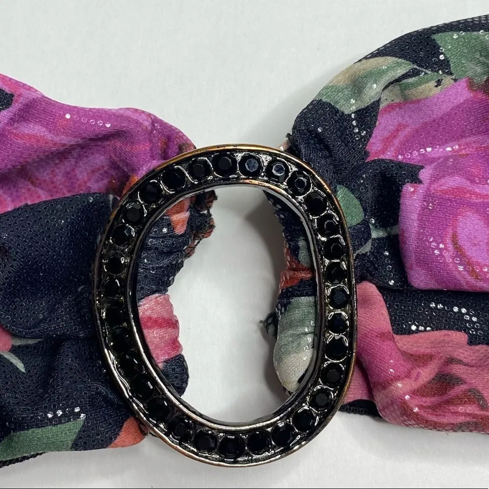 Beach Bunny Her Majesty Floral Bandeau Bikini Top - Image 27