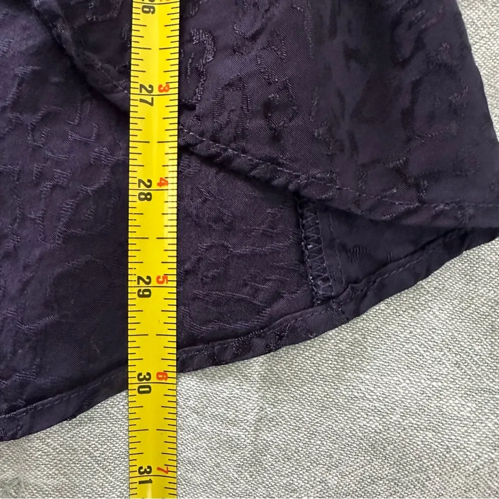 LPA Revolve Navy Blue Leopard Print Embellished Wrap Skirt Size XS - Image 6