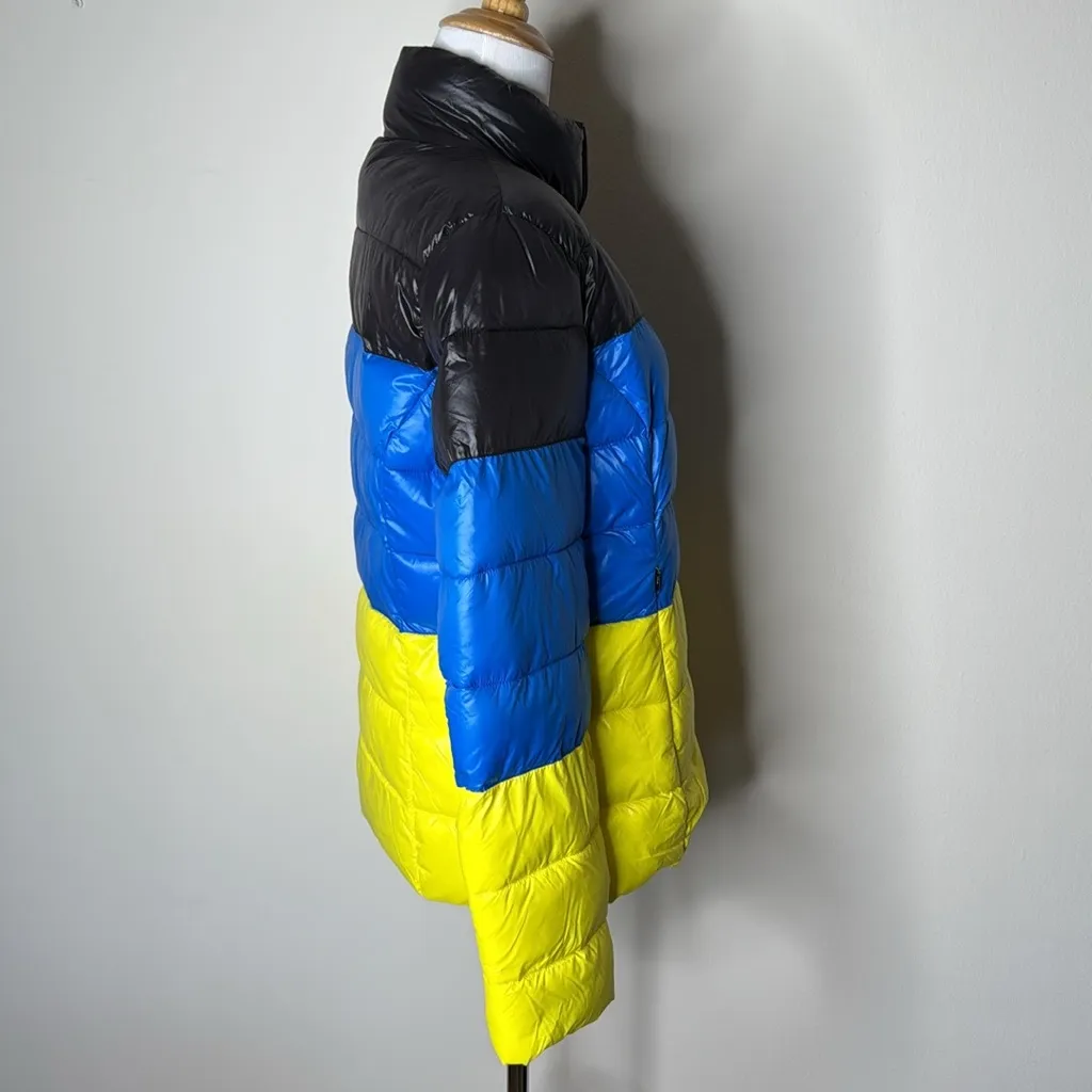 AQUA  Packable Bold Color Block Puffer Jacket - Image 4
