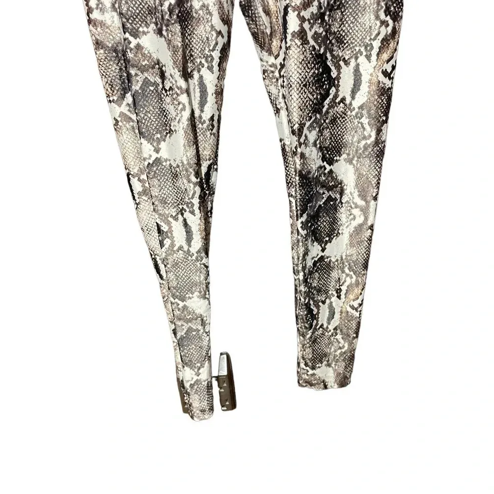 KORAL Lustrous‎ High-rise Leggings Diamond Back Brown Snakeskin Size Small - Image 4